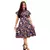 Kit 3 Vestido godê rodado estampado festa moda evangélica