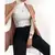 Blusa Feminina Gola Alta Manga Longa Segunda Pele Cacharrel para o Frio Canelado
