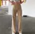 Calça jeans coreana ,estilo harajuku, tubo reto marrom - Rocha & Lopes