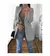 Terno casual slim fit feminino com pescoço polo, casaco temperado, moda europeia - comprar online
