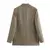 moda feminina duplo breasted xadrez blazer casaco vintage manga longa na internet