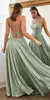 Fatapaese vestido de baile elastano cetim com fenda lateral a linha colher estiloso formatura casamento na internet