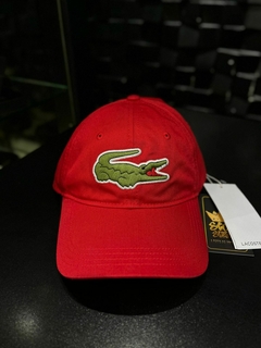 Boné Lacoste Big Croc Vermelho