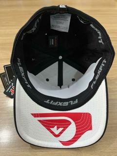 Boné Quiksilver Letreiro Preto/Vermelho 2025 - Stopsurf