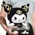 25cm nova sanrio kawaii preto ouro série brinquedo de pelúcia travesseiro maci na internet