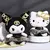 Imagem do 25cm nova sanrio kawaii preto ouro série brinquedo de pelúcia travesseiro maci