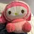 Grande Sanrio My Melody Transformou em um travesseiro de panda recheado com bone - comprar online