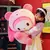 Imagem do Grande Sanrio My Melody Transformou em um travesseiro de panda recheado com bone