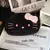 Sanrio hello kitty anime kawaii caso de lápis de pelúcia saco de papelaria bol - loja online