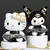 25cm nova sanrio kawaii preto ouro série brinquedo de pelúcia travesseiro maci - loja online