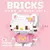 Disney 108 estilo ponto linabell olá kitty blocos de construção princesa dos - comprar online