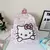 2024 sanrio bonito kuromi melodia cinnamoroll mochila de grande capacidade menin - loja online
