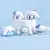Novo 5 peças sanrio cinnamoroll brinquedos ação anime figuras cinnamoroll con