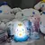 Animação sanrios kitty kawaii nuvem brilhante lâmpada olá kitty lâmpada de - comprar online