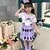 conjunto saia jk kuromi e hello kitty