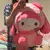 Grande Sanrio My Melody Transformou em um travesseiro de panda recheado com bone - Cinnamoroll Brasil