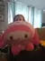 Grande Sanrio My Melody Transformou em um travesseiro de panda recheado com bone na internet