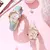 Sanrio hello kitty relógio kawaii kuromi cinnamoroll quartzo casual moda melodi