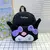 Mochila de pelúcia Kuromi Cinnamoroll &amp; My Melody adorável, grande capacid