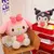 Kawaii anime sanrioed olá kitty kuromi cinnamoroll bonecas de pelúcia ornament na internet