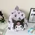 2024 sanrio bonito kuromi melodia cinnamoroll mochila de grande capacidade menin na internet