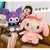 Imagem do 40cm sanrio plushies bonecas dos desenhos animados kuromi pelúcia boneca minha