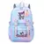 mochila espaçosa kuromi & cinnamoroll na internet
