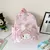 2024 sanrio bonito kuromi melodia cinnamoroll mochila de grande capacidade menin