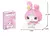 Olá kitty bloco de construção sanrio anime figura kuromi montado brinquedos o