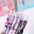 6 unidades/conjunto kawaii sanrio hello kitty 0.5mm canetas gel bonito kuromi imp - loja online