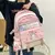 Sanrioed cinnamoroll kuromi minha melodia pom pom purin anime mochila bonito moc