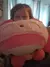 Grande Sanrio My Melody Transformou em um travesseiro de panda recheado com bone - loja online