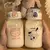 480ml sanrio olá kitty garrafa de água transparente garrafa de água diy anime