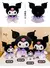 40cm sanrio plushies bonecas dos desenhos animados kuromi pelúcia boneca minha