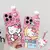 3d hello kitty suporte de telefone caso dos desenhos animados para samsung galax na internet