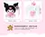 Imagem do Sanrio Kuromi Melody Cinnamoroll brinquedo de pelúcia, presente de festa de ani
