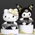25cm nova sanrio kawaii preto ouro série brinquedo de pelúcia travesseiro maci