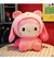 Grande Sanrio My Melody Transformou em um travesseiro de panda recheado com bone - loja online