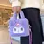 Imagem do Kawaii sanrio olá kitty saco de pelúcia dos desenhos animados kuromi minha mel