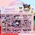 Sanrio dupla camada 3d bolha adesivos dos desenhos animados kawaii melodia kurom - loja online