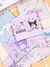 Sanrio kawaii kuromi moeda bolsa coreano bonito menina das crianças criativo cu