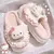 Sanrio cinnamoroll olá kitty kuromi chinelos de algodão dos desenhos animados