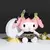 25cm nova sanrio kawaii preto ouro série brinquedo de pelúcia travesseiro maci