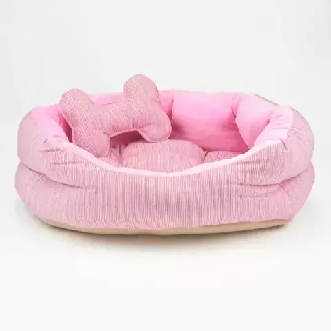 Cama Rosa Com Osso