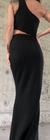 vestido largo de fiesta negro 