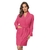 Roupão Feminino Fleece Manga Longa Adulto - Pink