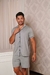 PIJAMA AMERICANO MASCULINO CURTO ALOK - PRETO - comprar online