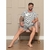Pijama Masculino Manga Curta Estampa Listrada Luna Cuore na internet