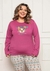 Pijama Longo Plus Size Estampa Dog Luna Cuore na internet