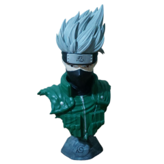 Busto do Kakashi em Impressão 3D, Pintura à Mão, 17cm de Altura